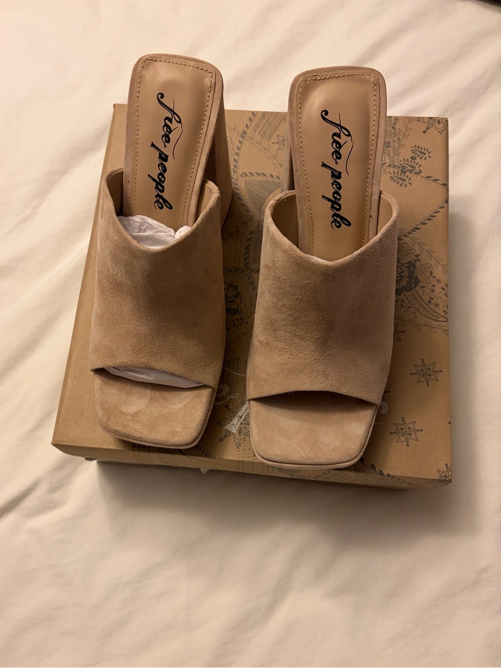 Free People Women's  Mule Sandals in Pearl Sand